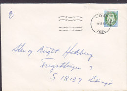 Norway Deluxe LOM 1995 Cover Lettera To LIDINGÖ Posthorn Buggle - Lettres & Documents