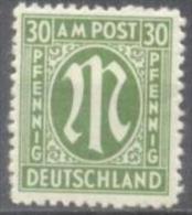Bizone 1945 AM-Post Deutscher Druck Gez L 11 Michel 29 CAz Postfrisch (MNH) - Neufs