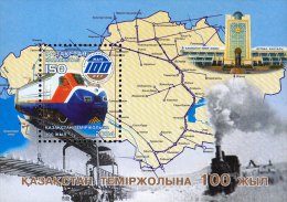 G)2004 KAZAKHSTAN, RAILWAY-RAILROAD, S/S, MNH - Kazakistan