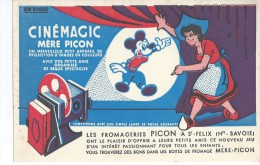 Fromage  Mére PICON  à St Félix  ( 74 )  -   Mickey       -    Ft  =  20 Cm  X  13 Cm - Leche