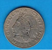 MEXICO -  50 Centavos 1975  KM452 - México