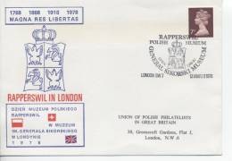 EXHIBITION  COVER , RAPPERSWILL POLISH   MUSEUM   DISPLAY  IN  LONDON  1978 - Gobierno De Londres (En Exhilio)