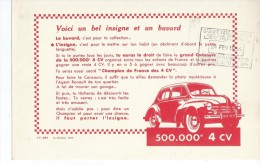 500.000 E  4 C.V.  Renault     Ft  =  21 Cm X 13.5 Cm - Automotive
