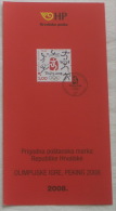 OLYMPIC GAMES BEIJING 2008. China - Croatia Post Postage Stamp Prospectus * Water-polo Waterpolo Wasserball Pallanuoto - Water Polo