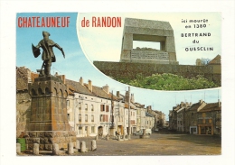 Cp, 48, Chateauneuf-de-Randon, Multi-Vues, Voyagée 1984 - Chateauneuf De Randon