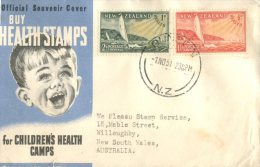 (128) New Zealand FDC Covers  - Health Stamps 1951 - FDC