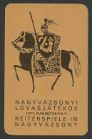 HUNGARY,REITERSPIELE IN NAGYVÁZSONY 1977. - Kleinformat : 1971-80