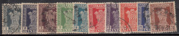 NP Series, Star Watermark, India Used Service, 1957 - 1958, , 10v, Official Stamp, (Sample Image) - Timbres De Service