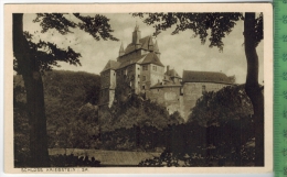 Schloss Kriebstein/Sa.. Um 1920/1930,  Verlag: Eger, Zschopau, POSTKARTE, Erhaltung: I-II, Karte Wird In Klarsichthülle - Mittweida