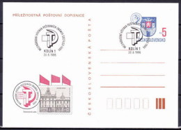 Tchécoslovaquie 1986, Entier (CDV 205), Obliteré - Postcards