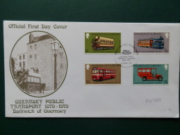 34/493  FDC  GUESNSEY - Bus