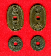 JAPON - JAPAN -100 MON - TEMPO TSUHO 100 MON  1835 - 1870 +  4 MON KAN-EI 1768 - Japan