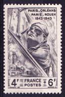 PRIX FIXE - Yvert N° 618 - Année 1944 - Etat Neuf * - Unused Stamps