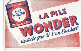 Piles   WONDER       -   Ft  =  21 Cm X 13.5 Cm - Elektriciteit En Gas