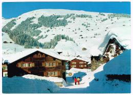 G2970 Breil Brigels - Dorfpartie Gegen Da Skigebiet / Viaggiata 1985 - Breil/Brigels