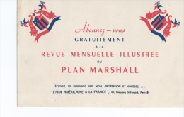 Revue Mensuelle  Du PLAN  MARSHALL      -   Ft  =  21 Cm X 13.5 Cm - Unclassified