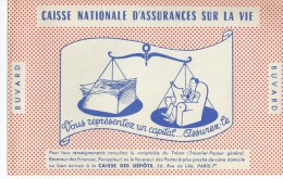 CAISSE  NATIONALE  D' ASSURANCES SUR  LA  VIE       -   Ft  =  21 Cm X 13.5 Cm - Bank En Verzekering