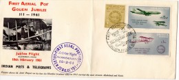 Jubilee Flight India Cover - Cartas & Documentos