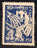 PRO Madrid PSU  10 Cts. Spain Civil War - Emisiones Repúblicanas