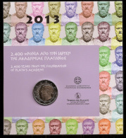 Officia-Original-Authenti C  Blister 2 Euro 2013 "2400 Years From The Foundation Of Plato S Academy" UNC!! - Grecia