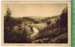 Jacketa, Elstertal Mit Brücke Und Bartmühle  Um 1930/1940, Verlag: --,  POSTKARTE,  Mit Frankatur, Mit Stempel, PLAUEN - Pöhl