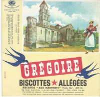 Biscotte   GREGOIRE   - Eglise  Saint - Pierre D' Uzerche  ( 19 ) - Zwieback