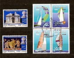 San Marino Saint-Marin 2001 Yvertn° 1725-30 (°) Used Cote 9,75 Euro - Used Stamps