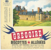 Biscotte   GREGOIRE   - Le Château De KERJEAN  ( 29 ) - Bizcochos