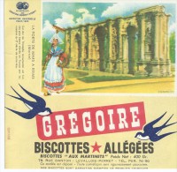 Biscotte   GREGOIRE   - La Porte De REIMS    ( 51) Illustrée Par J. A. DUPUICH - Biscotti
