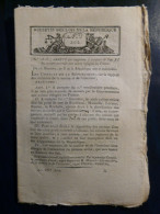 BULLETIN DES LOIS 1802 - COLONS REFUGIES EN FRANCE - PROVINS - FORET ALLEMAGNE MILITAIRES DETENUS - FOIRES 13 COMMUNES - Decrees & Laws
