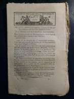 BULLETIN DES LOIS 1802 - COLONS REFUGIES EN FRANCE - PROVINS - FORET ALLEMAGNE MILITAIRES DETENUS - FOIRES 13 COMMUNES - Décrets & Lois