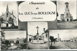 CPSM 85 LES LUCS SUR BOULOGNE SOUVENIR DE...... BELLE MULTIVUE - Les Lucs Sur Boulogne