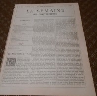 La Semaine Des Constructeurs. N°2.  6 Juillet 1889. Pavillon Du Chili. - Revistas - Antes 1900