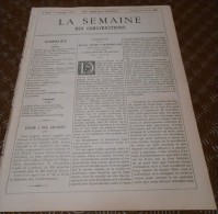 La Semaine Des Constructeurs. N°4.  20 Juillet 1889. Pavillon Du Brésil. Escalier En Bois XVIIe. - Zeitschriften - Vor 1900