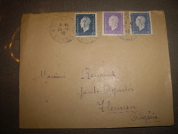 Marianne De Dulac 1945/26/11 -tarif 2 Francs Pour L Algerie -obliteration Somme Pointillé - Covers & Documents