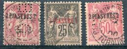 LEVANT - N° 4 & 5(2), PERFORÉ " BIO & CL " - TB - Used Stamps