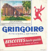 Biscotte   GREGOIRE   -   No 95  -   Cité Universitaire            Ft = 19 Cm  X  17.5 Cm - Zwieback