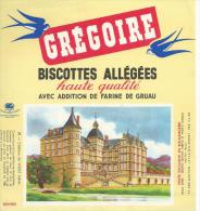 Biscotte   GREGOIRE   -  No 28    Château De VIZILLE  ( 38 )     -              Ft = 19 Cm  X  17.5 Cm - Biscottes