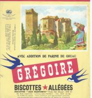 Biscotte   GREGOIRE   -  L' ABBAYE De MONTMAJOUR  ( 13 )     -              Ft = 19 Cm  X  17.5 Cm - Bizcochos