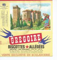 Biscotte GREGOIRE   -  L' ABBAYE De MONTMAJOUR  ( 13 )    -  Vente Exclusive En Boulangerie  Ft = 19 Cm  X  17.5 Cm - Biscottes