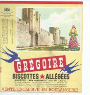 Biscotte GREGOIRE   - Les Remparts D' AIGUES - MORTES  ( 30 )   Vente Exclusive En Boulangerie  Ft = 19 Cm  X  17.5 Cm - Zwieback