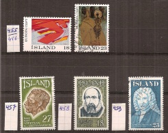 IJsland     Y/T   455   Tot   459   (O) - Unused Stamps