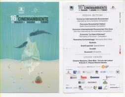Fre177 Freecard Promocard Pubblicità Evento, Environmental Film Festival, Cinema, Ambiente, Torino Smart City - Manifestazioni