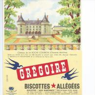 Biscotte GREGOIRE   -  Château De La ROCHE  COURBON   ( 17 )      Ft = 16 Cm  X  13.5 Cm - Biscottes