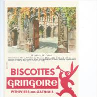 Biscotte GREGOIRE   -  LE  MUSEE De CLUNY       Ft = 16 Cm  X  12 Cm - Zwieback