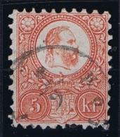 Hungary: 1871 Mi Nr 3 B Used Short Perfo At Bottom - Usati