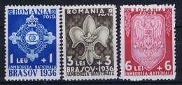 Romenia: 1936, Mi Nr 516 - 518, MNH/** - Nuovi