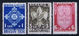 Romenia: 1936, Mi Nr 516 - 518, MNH/** - Ungebraucht