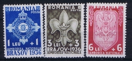 Romenia: 1936, Mi Nr 516 - 518, MNH/** - Nuovi