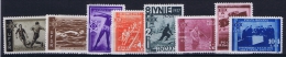 Romenia: 1937, Mi Nr 528 - 535 , MNH/** - Unused Stamps